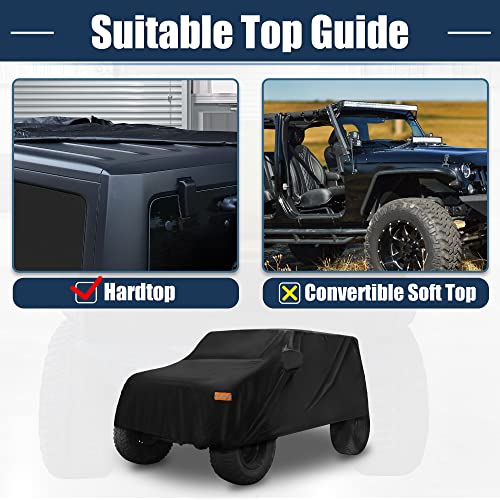 X AUTOHAUX Cubierta de coche SUV para Jeep Wrangler JK JL 2