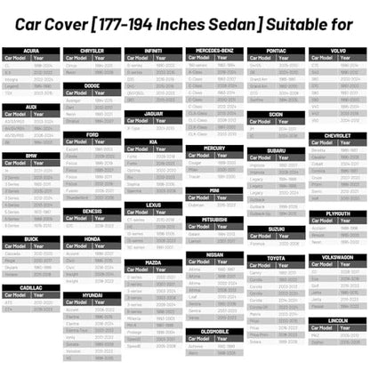 Favoto - Funda universal para automóvil, 5 capas, diseño de