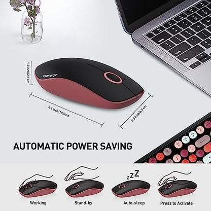 Teclado y mouse inalámbricos, bonito teclado inalámbrico ret
