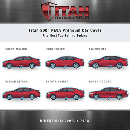 Titan - Funda de automóvil PEVA multicapa prémium para sedan