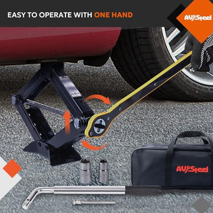 Gato de tijera para coche de 3 toneladas (6614 libras) Kit d