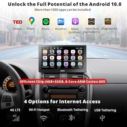ATOTO P9 7 pulgadas QLED Android Digital Media Receptores, 4