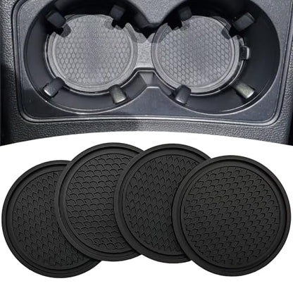 Paquete de 4 posavasos hexagonales para automóvil (2.75 pulg