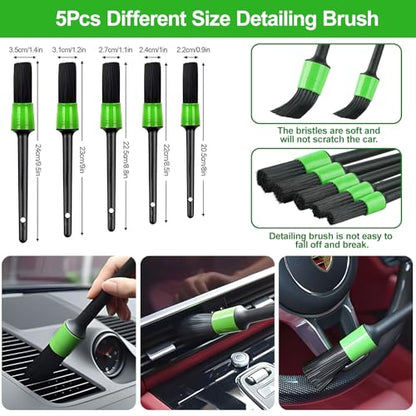 Kit de 25 piezas de detalles para interiores de automóvil, j