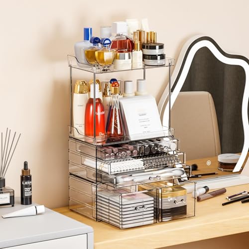 Yieach Paquete de 3 organizadores de maquillaje para mostrad