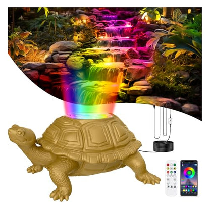Pond Light LED Underwater with 12V Transformer, 6W Turtle Po