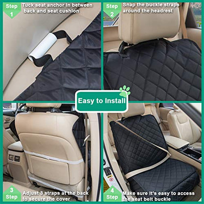 Funda impermeable para asiento delantero de perro, antidesli