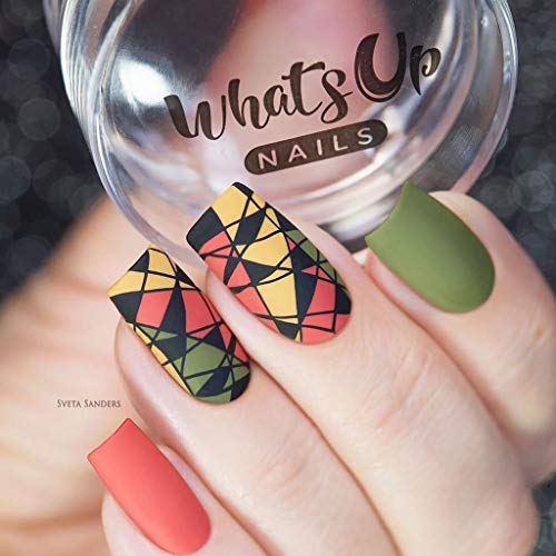 Whats Up Nails - Sello y raspador transparente ampliado para
