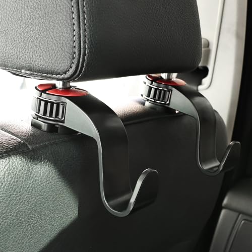 Amooca Ganchos para asiento de automóvil con cerrojo ajustab