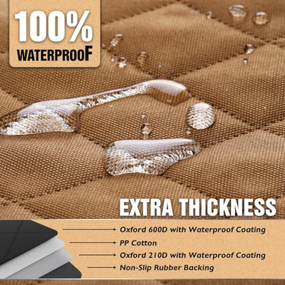 KNODEL - Funda de asiento trasero 100 % impermeable para mas