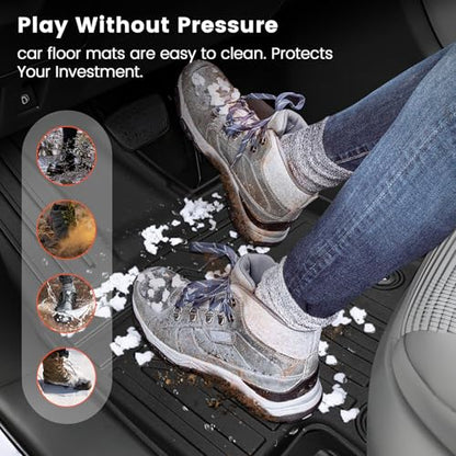 KMF Custom Fit Floor Mats for BMW X3 2025, All Weather TPE W