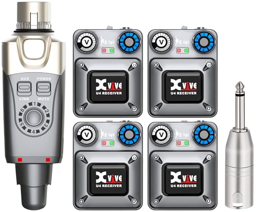Xvive Sistema de monitor intrauditivo inalámbrico U4R4 con u