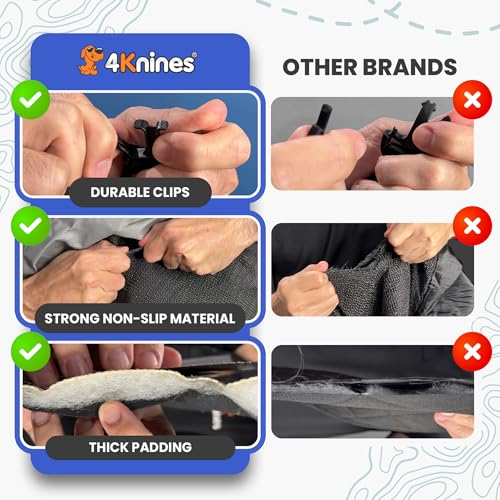 4Knines - Forro de carga resistente para asientos plegables,