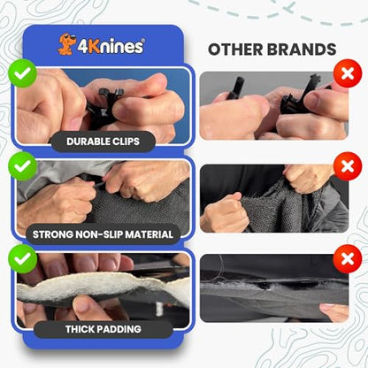 4Knines - Forro de carga resistente para asientos plegables,