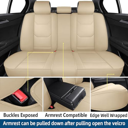CAPITAUTO Juego completo de fundas de asiento de automóvil,