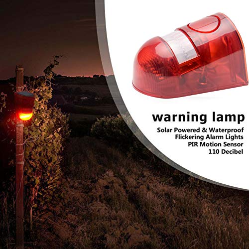 Alarma de luz solar de seguridad, 2 unidades IP65 impermeabl