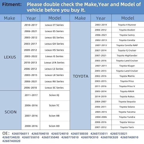 Sensores TPMS, 42607-33021 compatibles con Toyota Lexus Scio