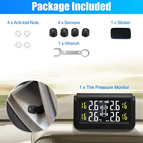 X AUTOHAUX Sistema de monitoreo de presión de neumáticos, TP