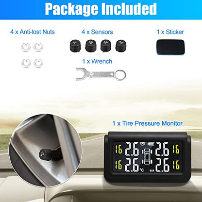 X AUTOHAUX Sistema de monitoreo de presión de neumáticos, TP