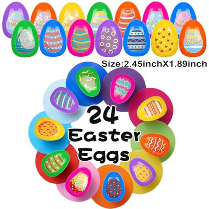 Paquete de 24 huevos de Pascua precargados con animales marinos que ca