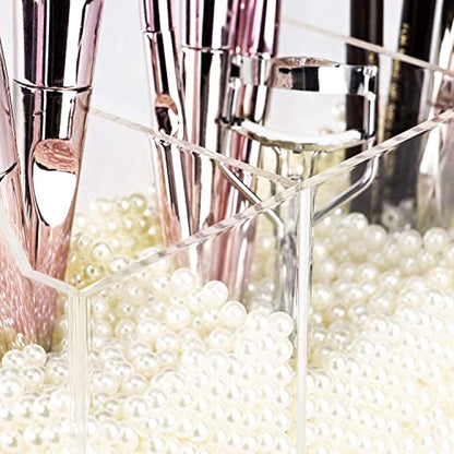 YestBuy Soporte para brochas de maquillaje transparente, org