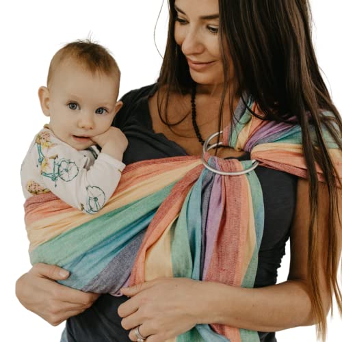 Transportador de bebé con eslinga anillo soporte para cadera