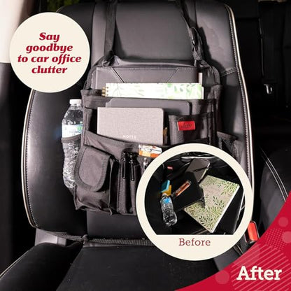 Lusso Gear - Organizador de asiento delantero de automóvil