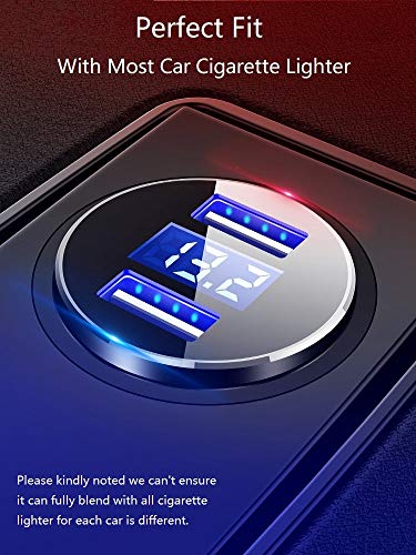 Cargador USB, 12v/24v, monitor de voltaje LED para iPhone 6s