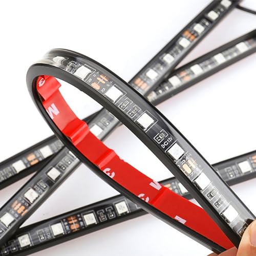 Tira de luces LED para automóvil, 4 piezas de 48 luces LED i