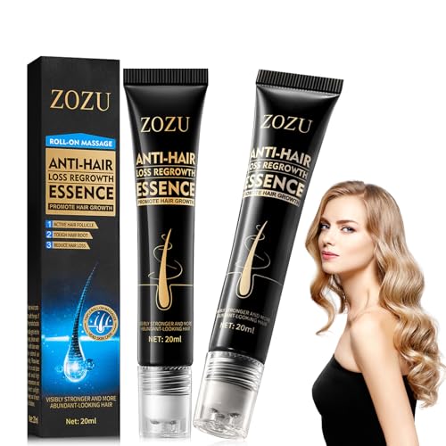 Zozu - Esencia de crecimiento del cabello, 2 unidades, anti