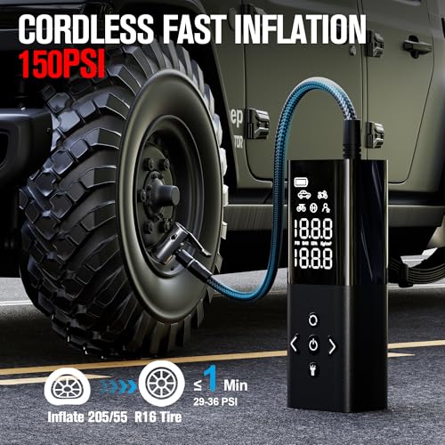 GOOLOO Inflador de neumáticos AP150 Compresor de aire portát