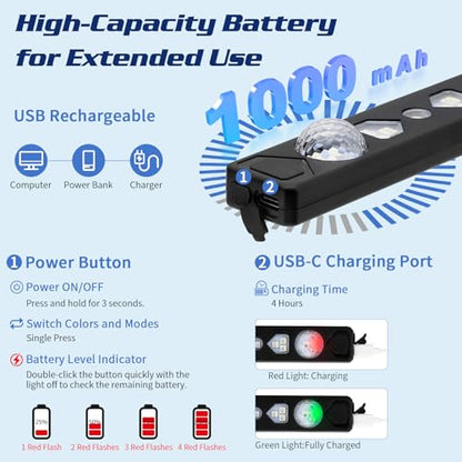 Luces LED inalámbricas para interior del automóvil, iluminac
