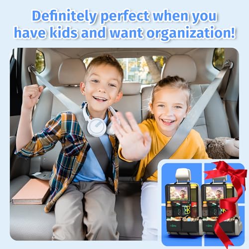 Organizador de asiento trasero de automóvil, protector de as