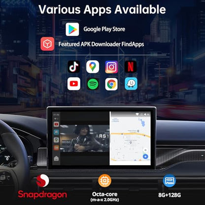 CB6 Wireless CarPlay Adapter with OBD2 Diagnostics,Supports