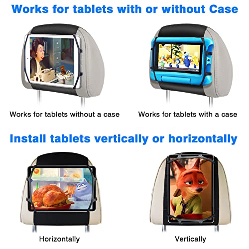 FANGOR Paquete de 2 soportes para tablet para coche