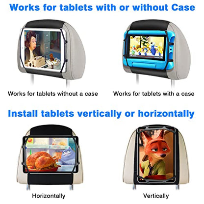 FANGOR Paquete de 2 soportes para tablet para coche
