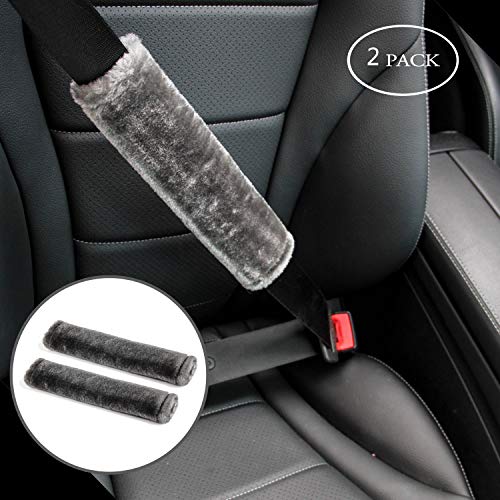 Amooca Funda universal para cinturón de seguridad de piel si
