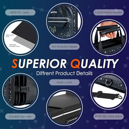 Organizador de maletero, plegable, 95L, negro, incluye paque
