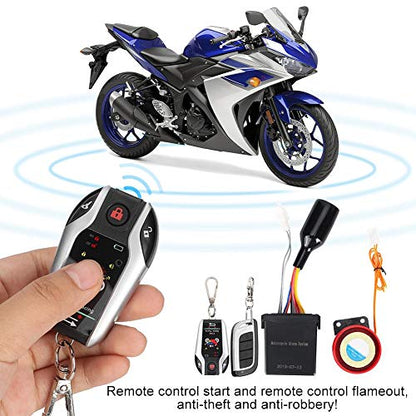 Acouto Sistema de alarma de motocicleta antirrobo, sistema d