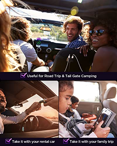 Cargador USB de coche 5 en 1 multipuerto, adaptador de carga