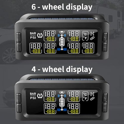 B-Qtech Remolque RV TPMS Sistema solar de monitoreo de presi