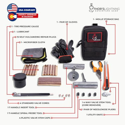 Thor's Lightning Air Systems Kit de reparación de neumáticos