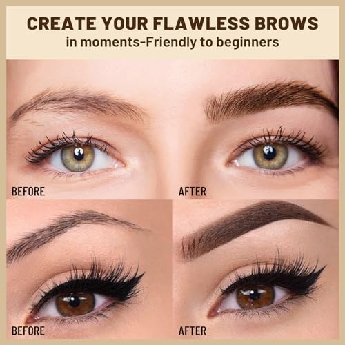 UCANBE Kit de plantillas de sellos de cejas de 25 piezas con