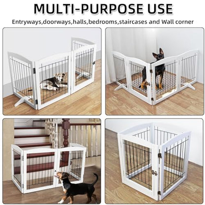 ZJSF Puerta para perros con puerta para interiores, puertas,