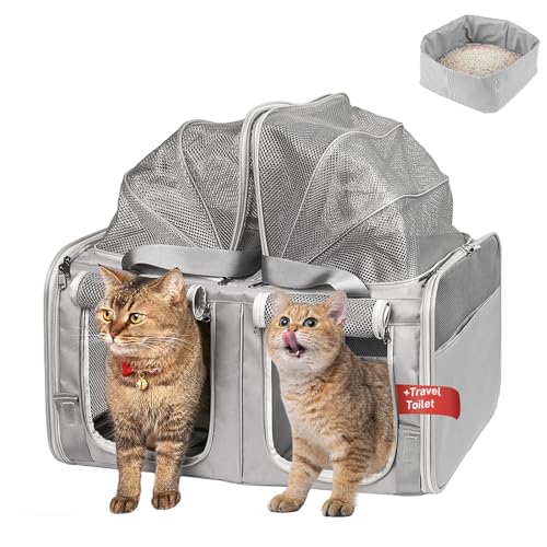 Transportador de gatos para 2 gatos – Transportador de masco