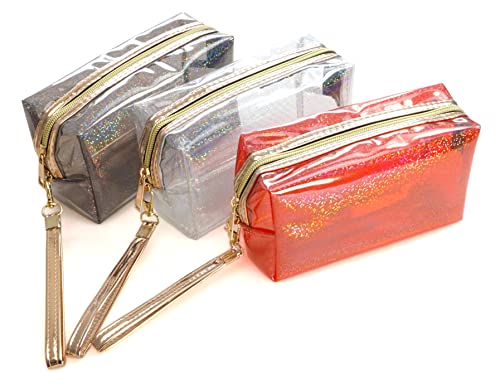 YunZh 3 bolsas de cosméticos impermeables, bolsa de aseo con