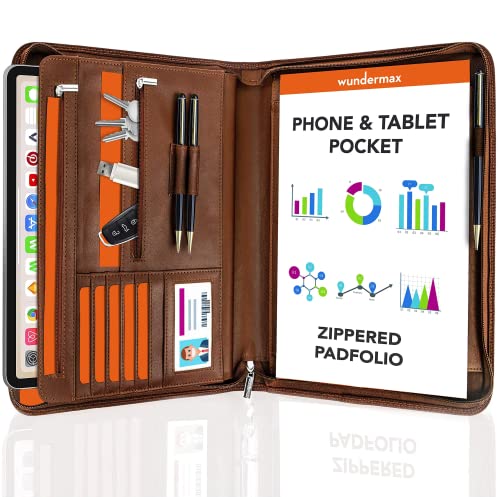 Wundermax Cartera de piel sintética vegana con cremallera, o