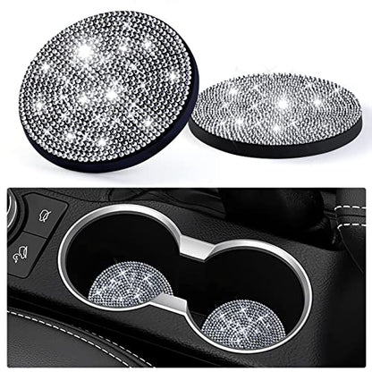 Paquete de 2 posavasos brillantes para automóvil, 2.75 pulga
