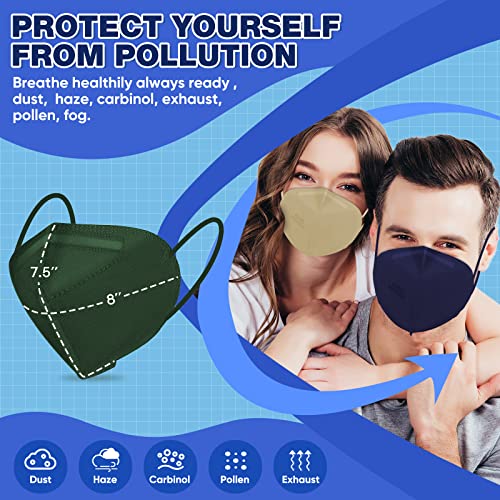 XDX Mascarillas KN95, 60 paquetes de mascarillas faciales en