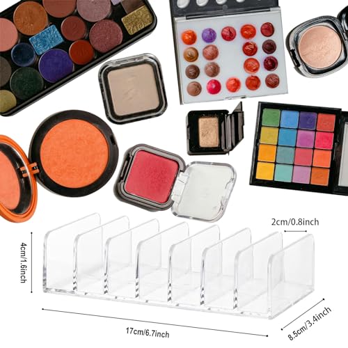 Paleta de sombra de ojos acrílica, organizador de maquillaje